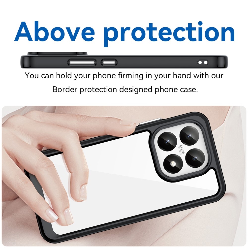 Gelový obal s pevnými zády na Xiaomi 15T - černý