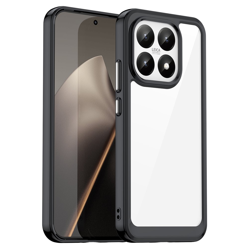 Gelový obal s pevnými zády na Xiaomi 15T - černý