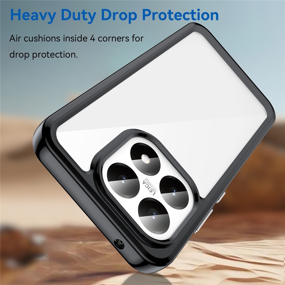 Gelový obal s pevnými zády na Xiaomi 15T - černý