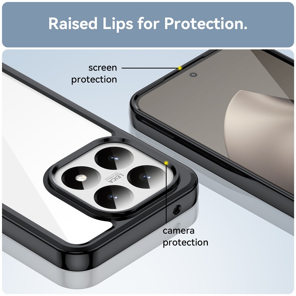 Gelový obal s pevnými zády na Xiaomi 15T - černý