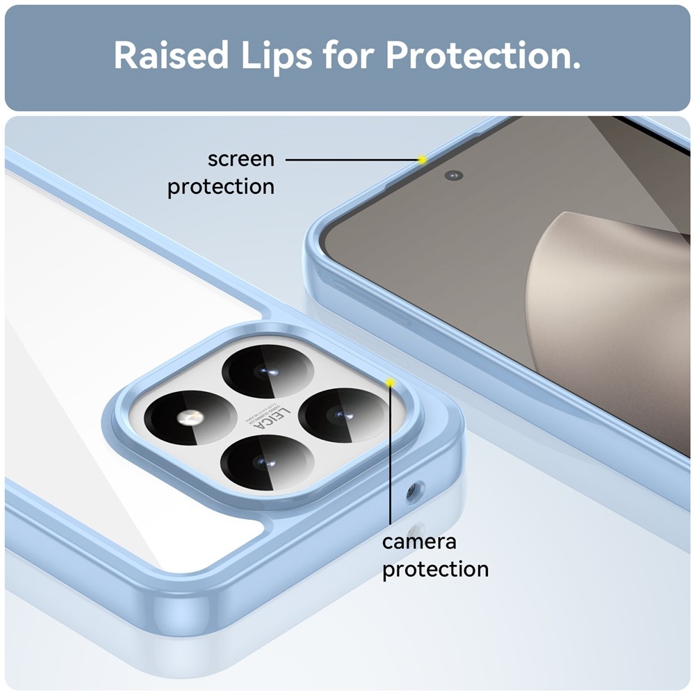 Gelový obal s pevnými zády na Xiaomi 15T - modrý