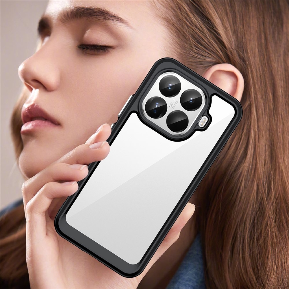 Gelový obal s pevnými zády na Xiaomi 15T Pro - černý