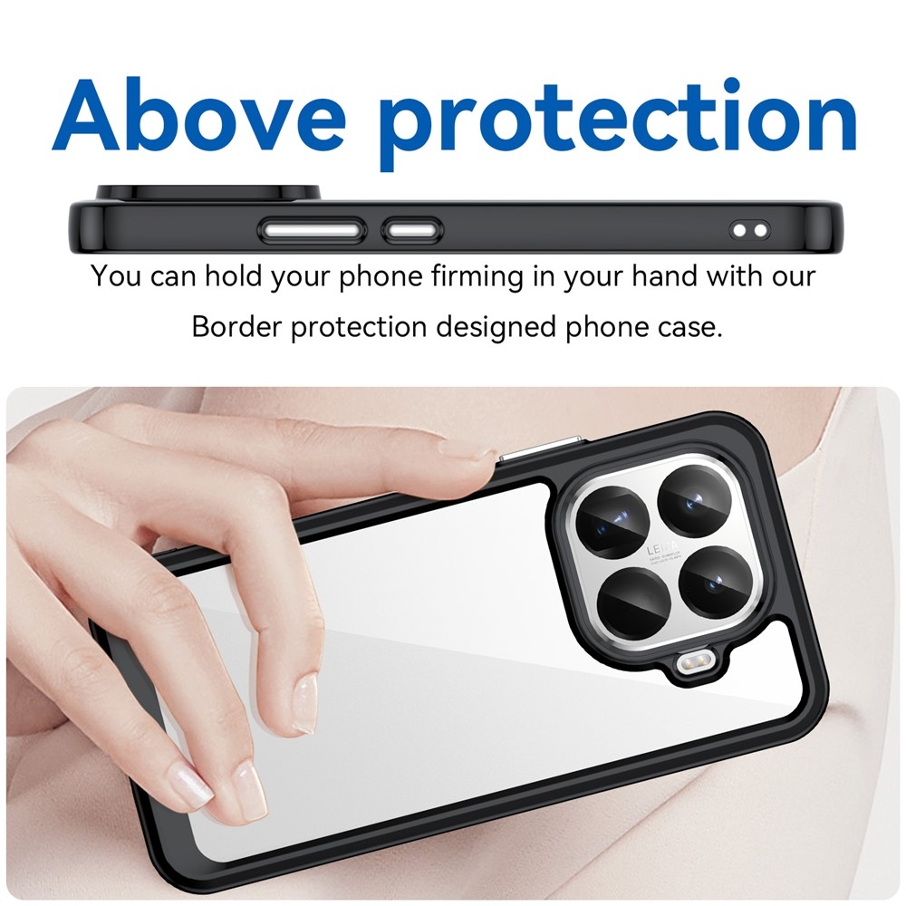 Gelový obal s pevnými zády na Xiaomi 15T Pro - černý