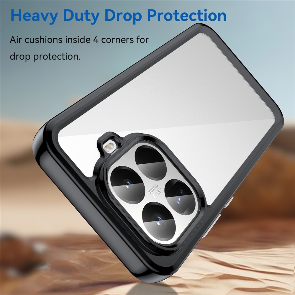 Gelový obal s pevnými zády na Xiaomi 15T Pro - černý