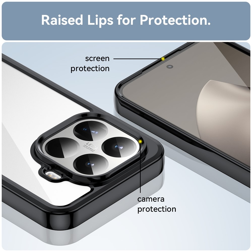 Gelový obal s pevnými zády na Xiaomi 15T Pro - černý