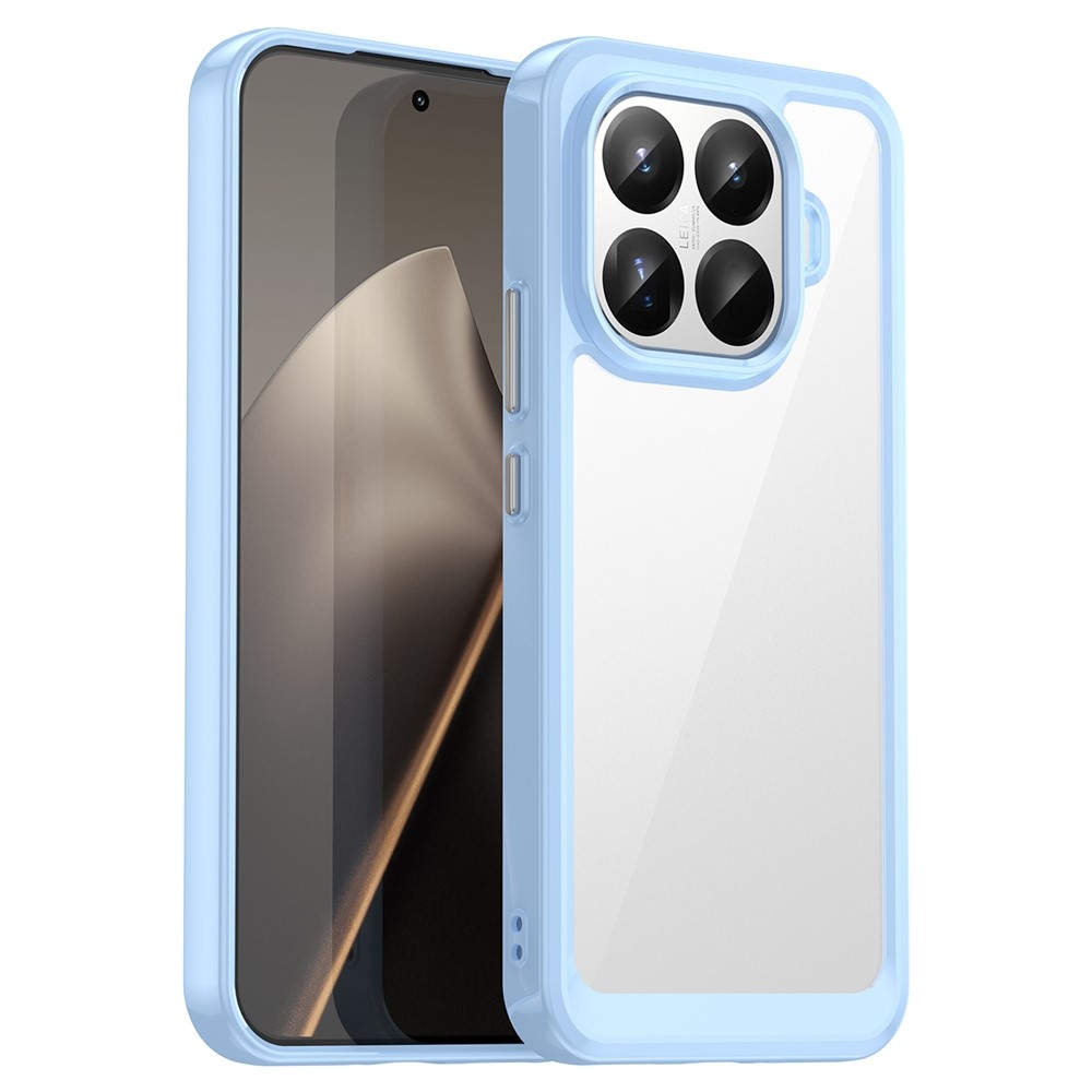 Gelový obal s pevnými zády na Xiaomi 15T Pro - modrý