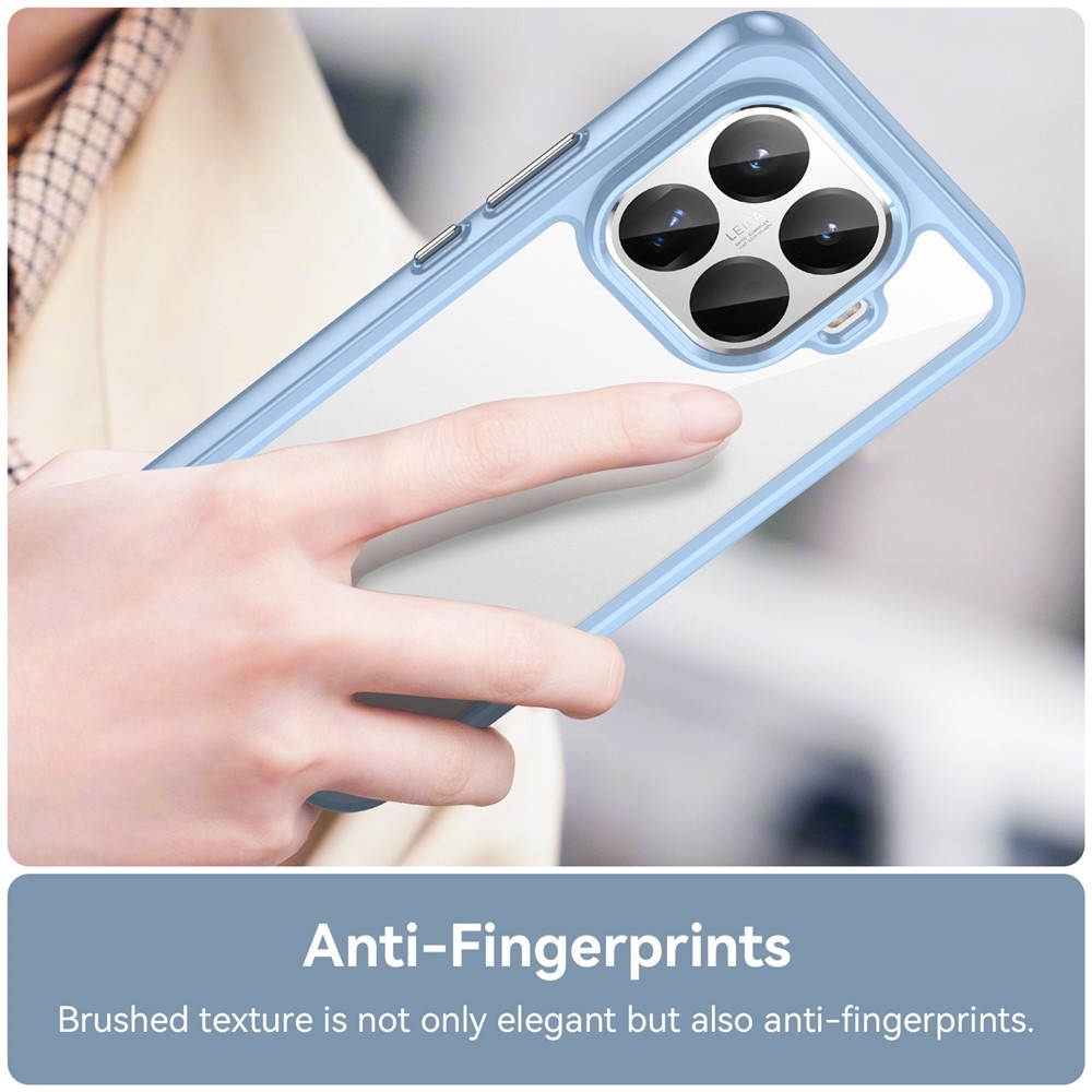 Gelový obal s pevnými zády na Xiaomi 15T Pro - modrý