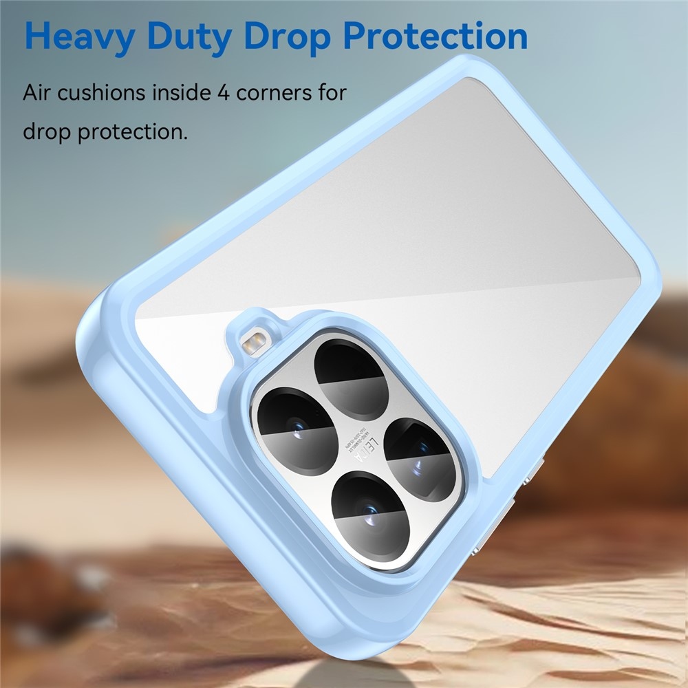 Gelový obal s pevnými zády na Xiaomi 15T Pro - modrý