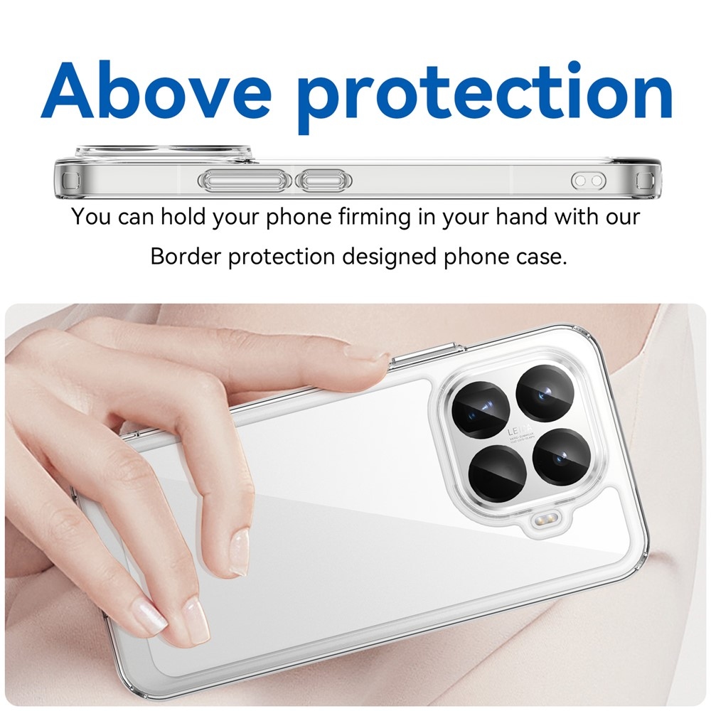 Gelový obal s pevnými zády na Xiaomi 15T Pro - průhledný