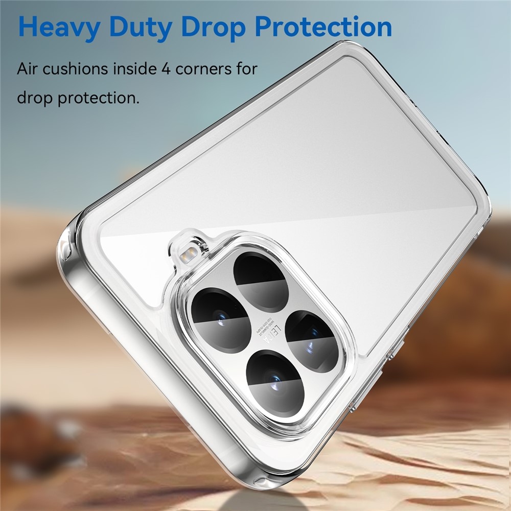 Gelový obal s pevnými zády na Xiaomi 15T Pro - průhledný