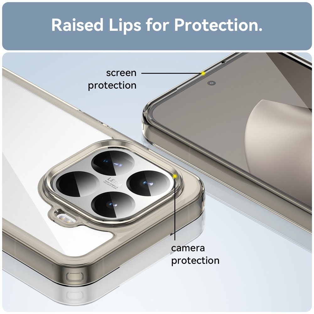 Gelový obal s pevnými zády na Xiaomi 15T Pro - šedý