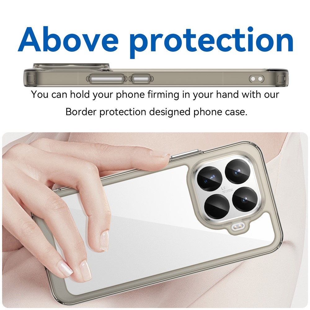 Gelový obal s pevnými zády na Xiaomi 15T Pro - šedý