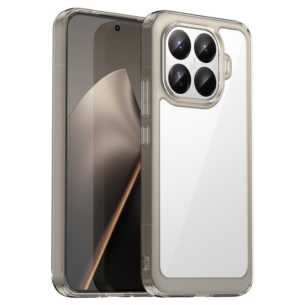 Gelový obal s pevnými zády na Xiaomi 15T Pro - šedý