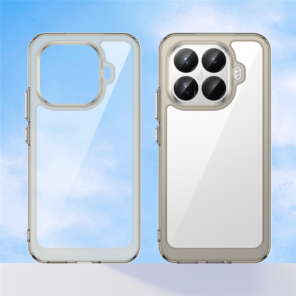 Gelový obal s pevnými zády na Xiaomi 15T Pro - šedý