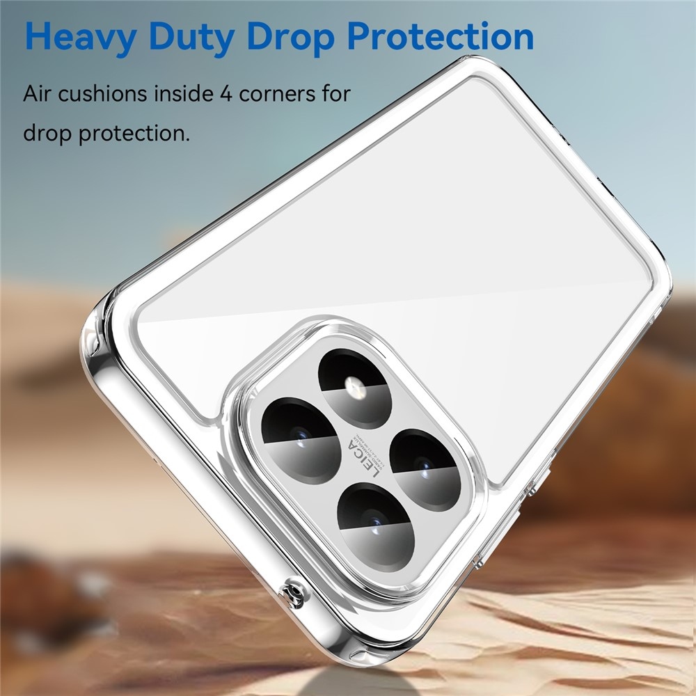 Gelový obal s pevnými zády na Xiaomi 15T - průhledný