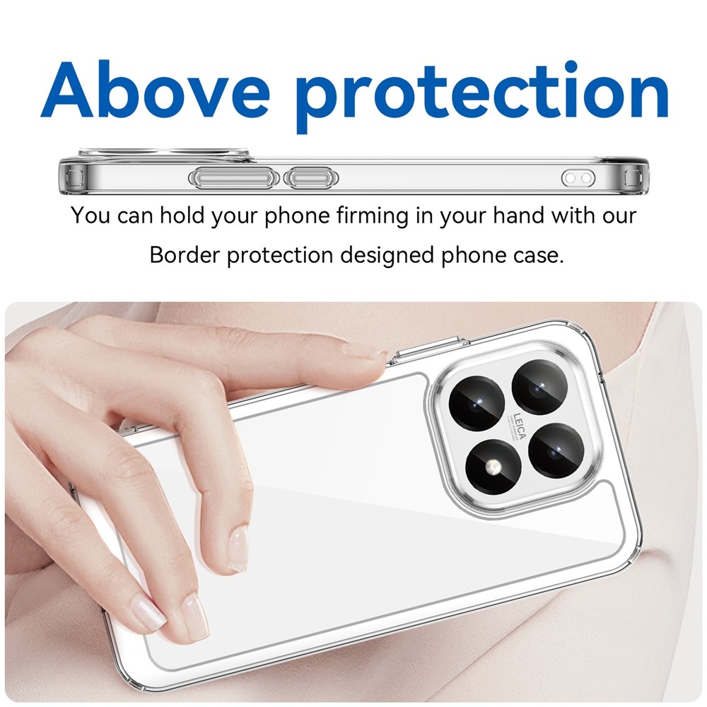 Gelový obal s pevnými zády na Xiaomi 15T - průhledný