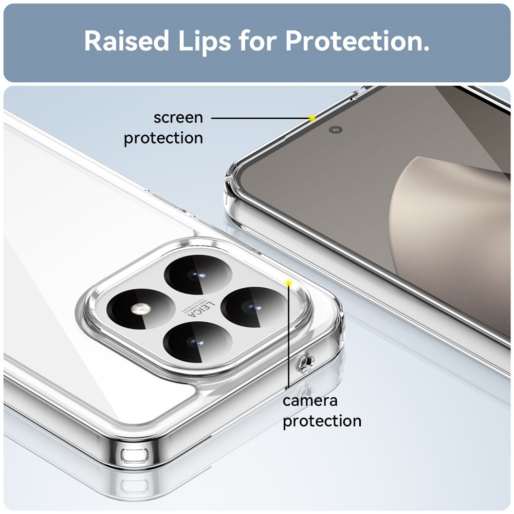 Gelový obal s pevnými zády na Xiaomi 15T - průhledný