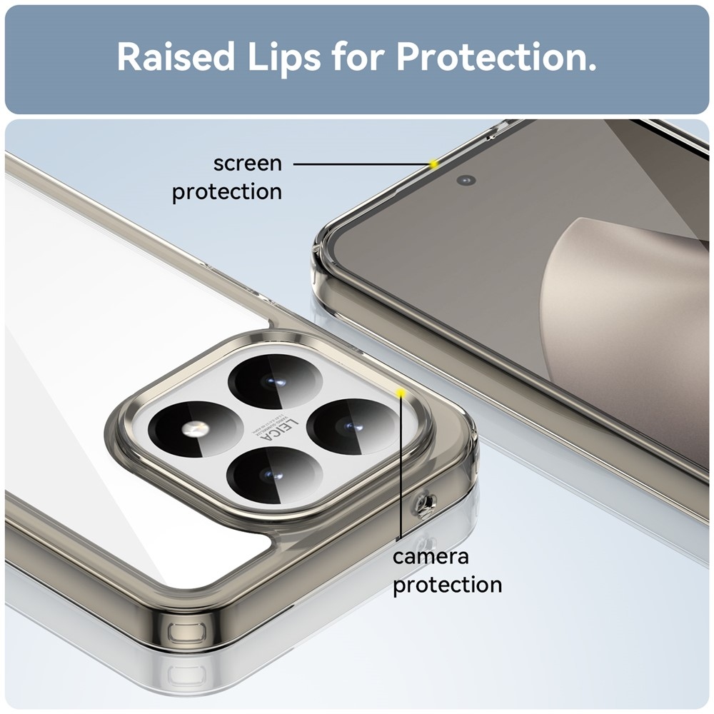 Gelový obal s pevnými zády na Xiaomi 15T - šedý