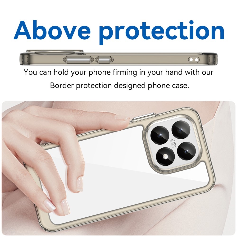 Gelový obal s pevnými zády na Xiaomi 15T - šedý