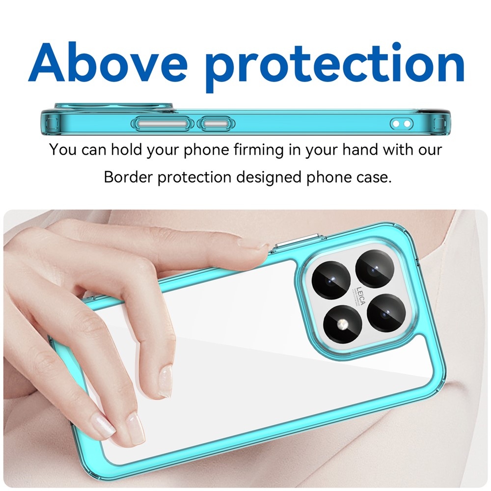 Gelový obal s pevnými zády na Xiaomi 15T - světlemodrý