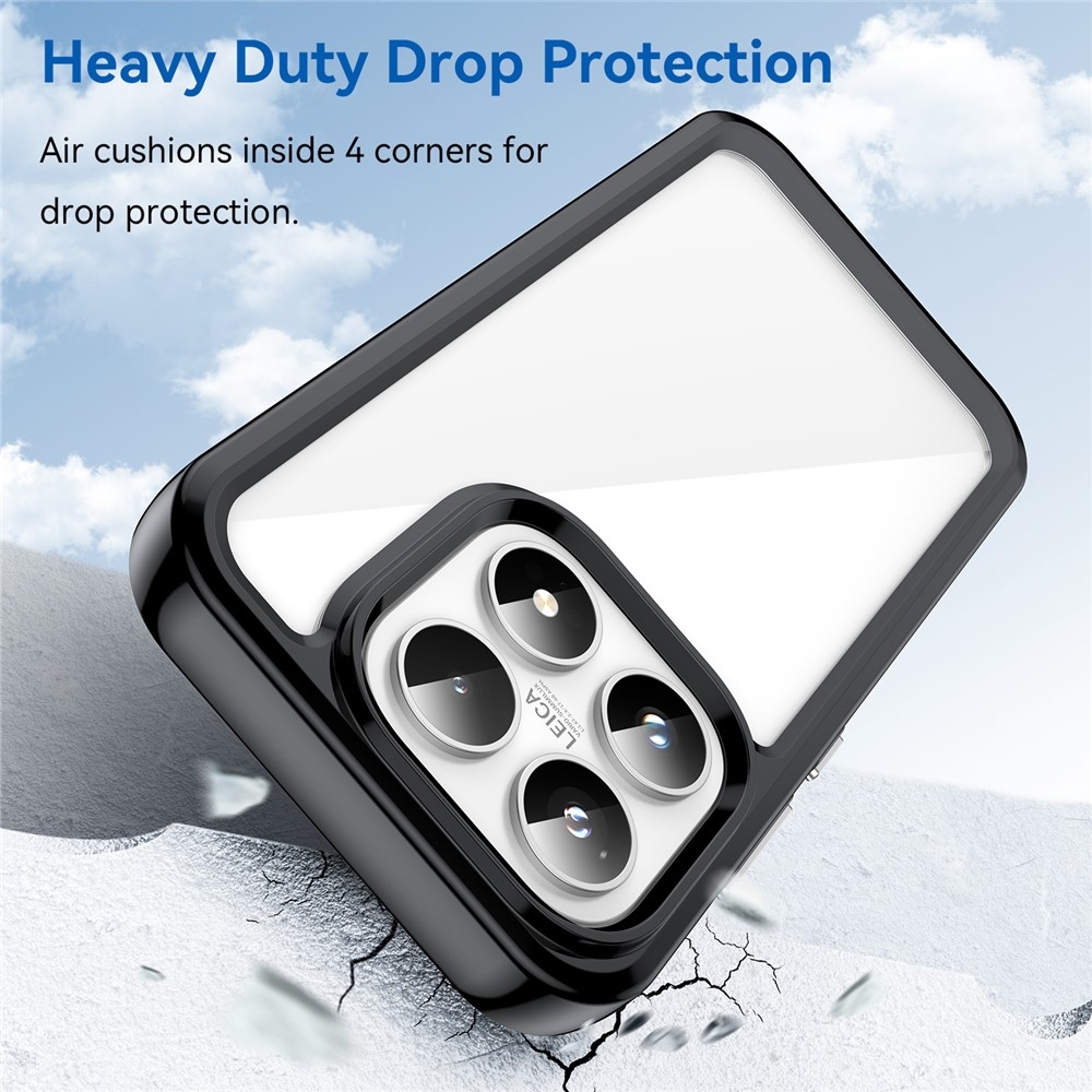 Gelový obal s pevnými zády na Xiaomi 17 - černý