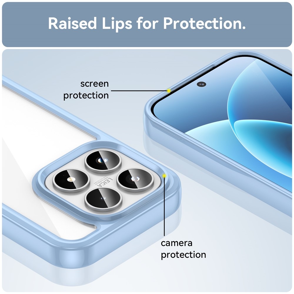 Gelový obal s pevnými zády na Xiaomi 17 - modrý