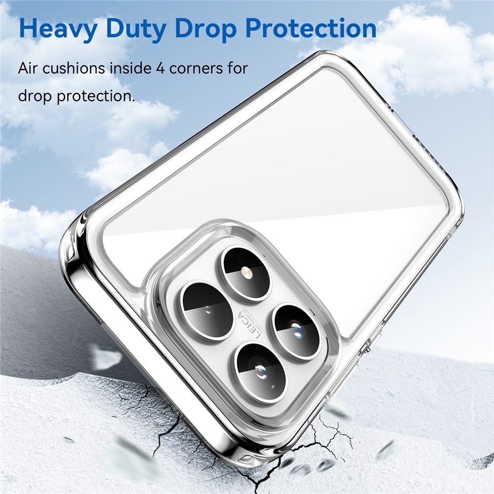 Gelový obal s pevnými zády na Xiaomi 17 - průhledný