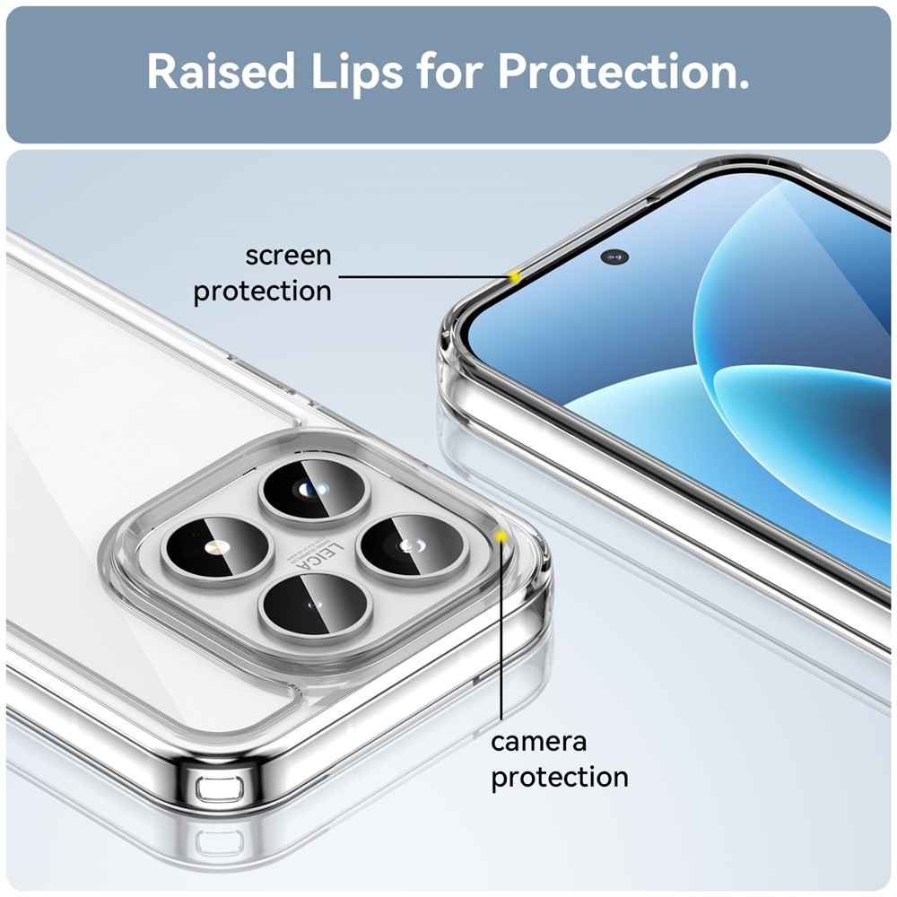 Gelový obal s pevnými zády na Xiaomi 17 - průhledný