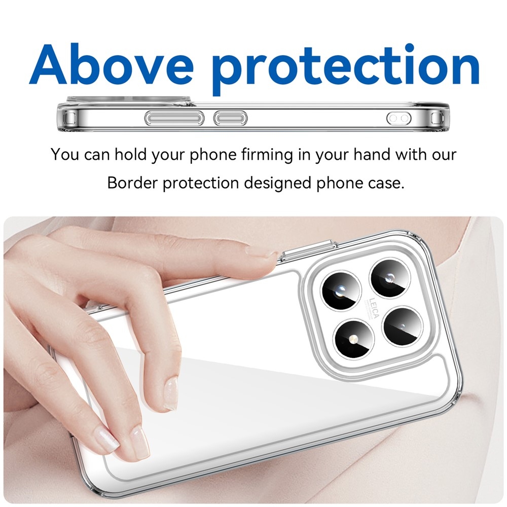 Gelový obal s pevnými zády na Xiaomi 17 - průhledný