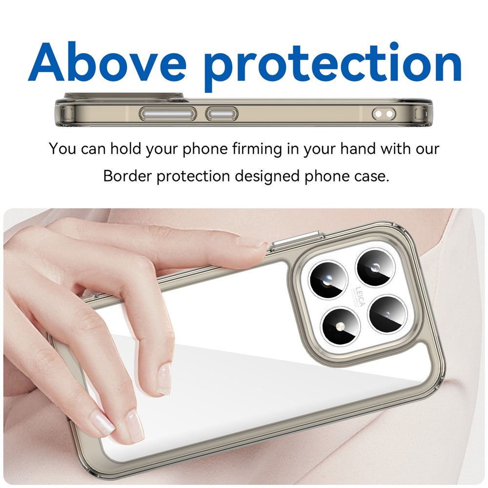 Gelový obal s pevnými zády na Xiaomi 17 - šedý