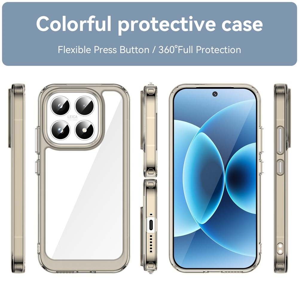 Gelový obal s pevnými zády na Xiaomi 17 - šedý