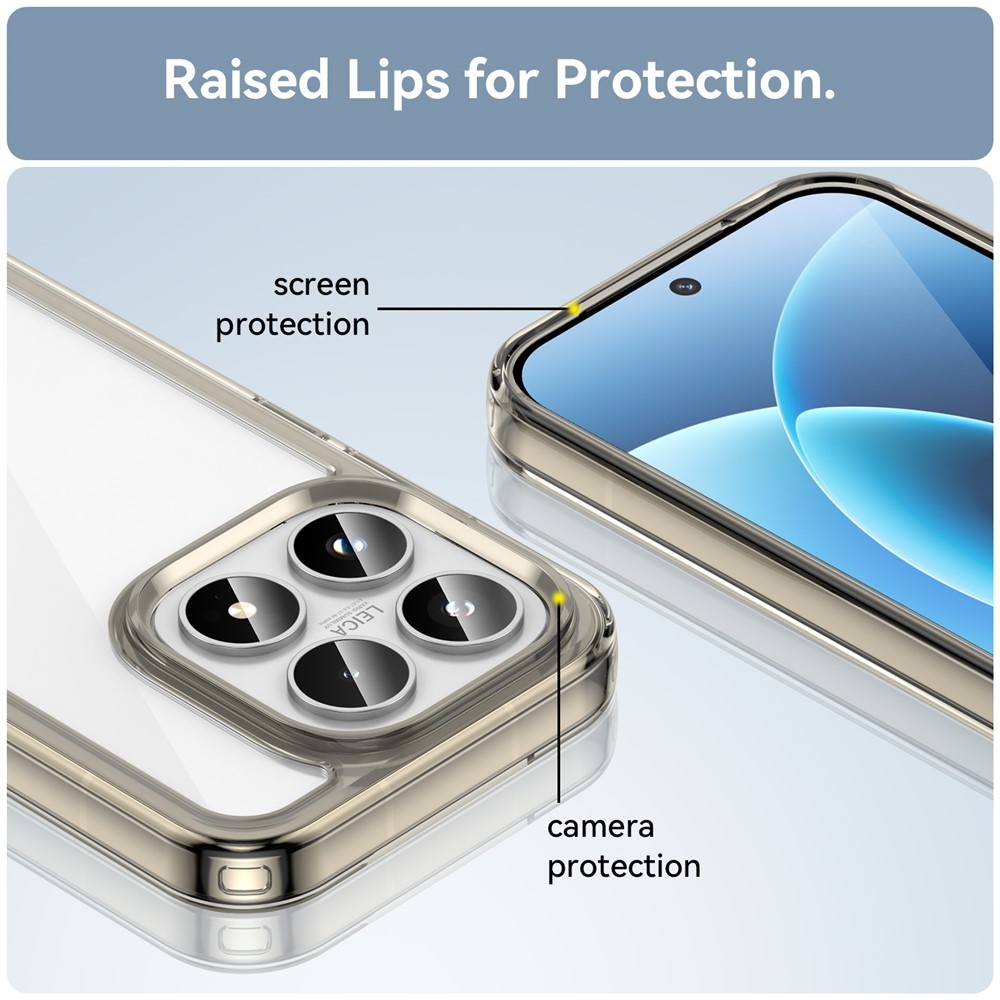 Gelový obal s pevnými zády na Xiaomi 17 - šedý