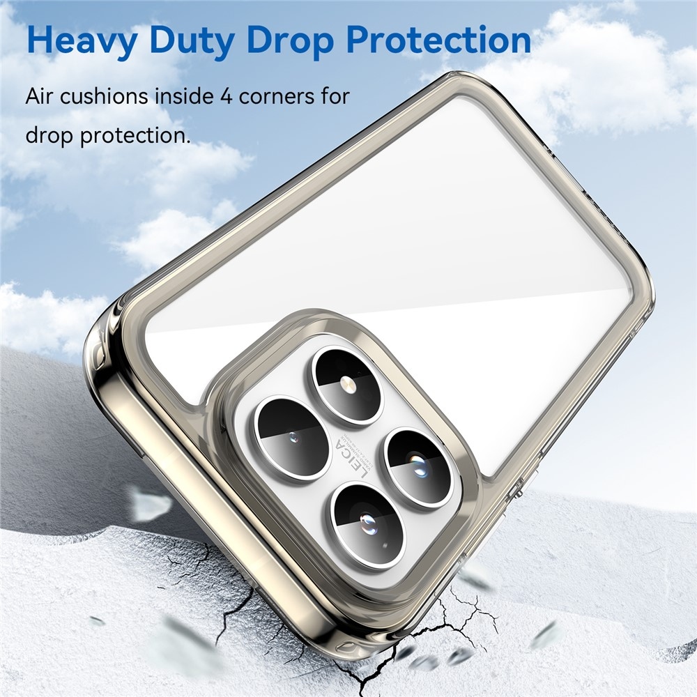 Gelový obal s pevnými zády na Xiaomi 17 - šedý