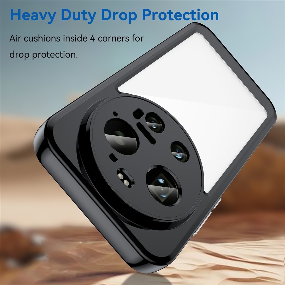 Gelový obal s pevnými zády na Xiaomi 17 Ultra - černý