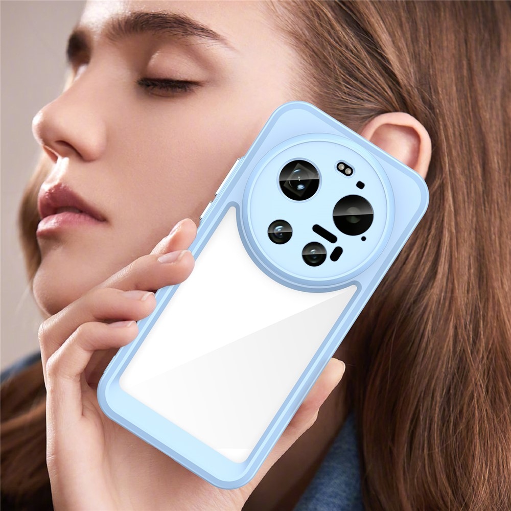 Gelový obal s pevnými zády na Xiaomi 17 Ultra - modrý