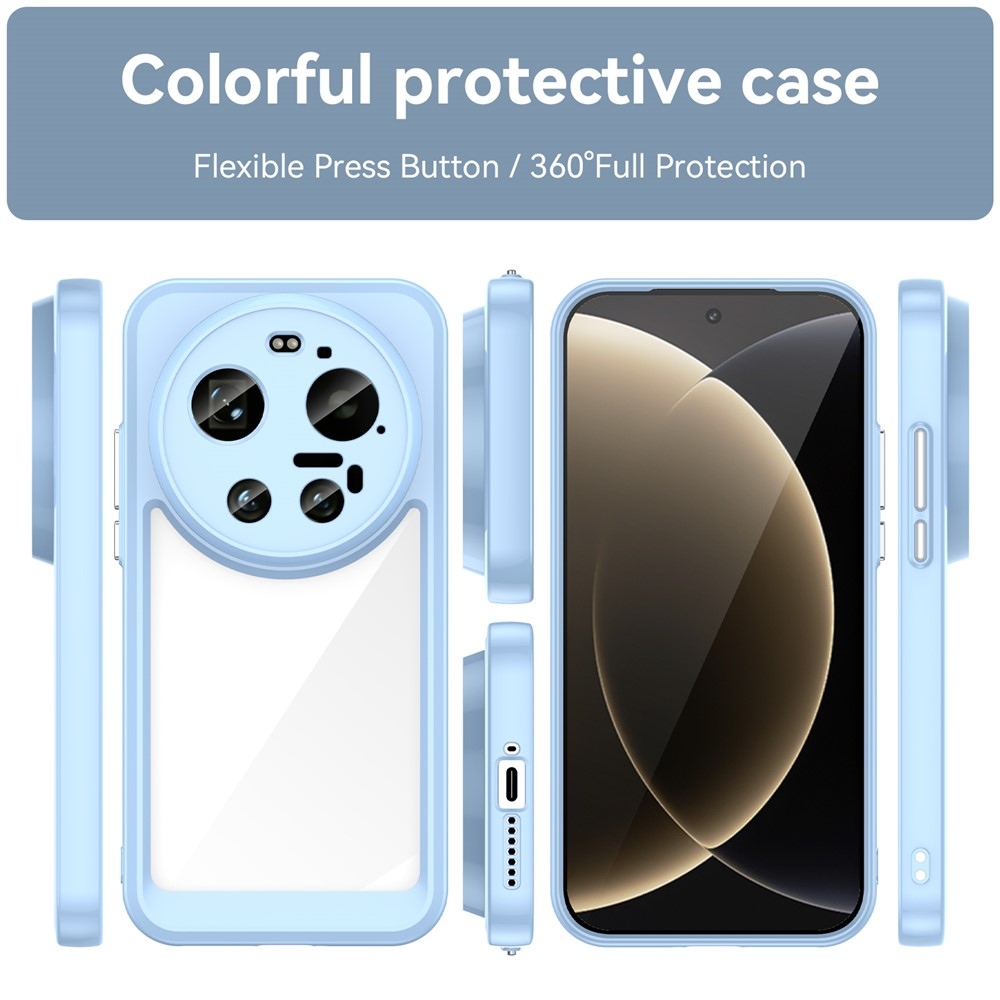 Gelový obal s pevnými zády na Xiaomi 17 Ultra - modrý