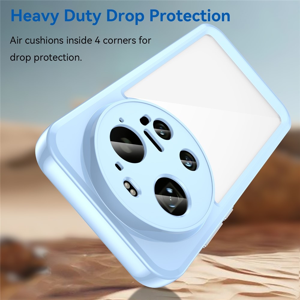 Gelový obal s pevnými zády na Xiaomi 17 Ultra - modrý