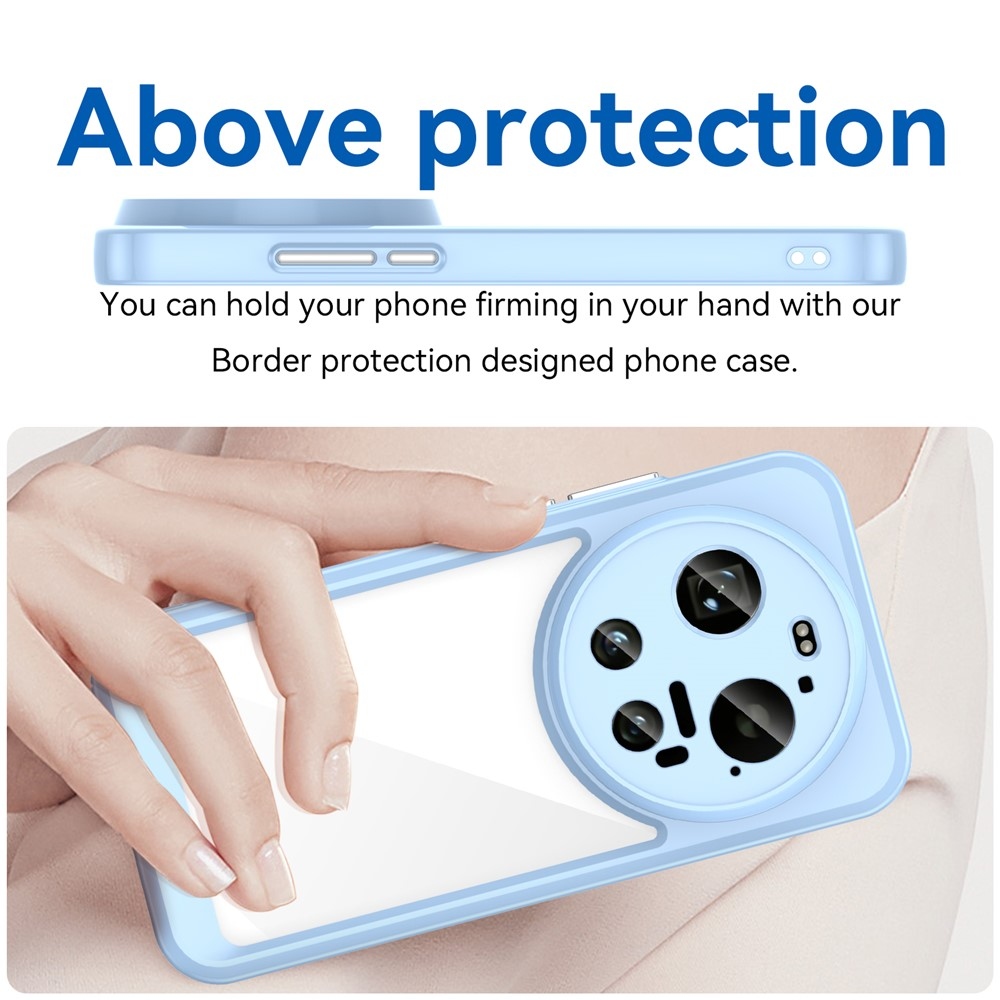 Gelový obal s pevnými zády na Xiaomi 17 Ultra - modrý