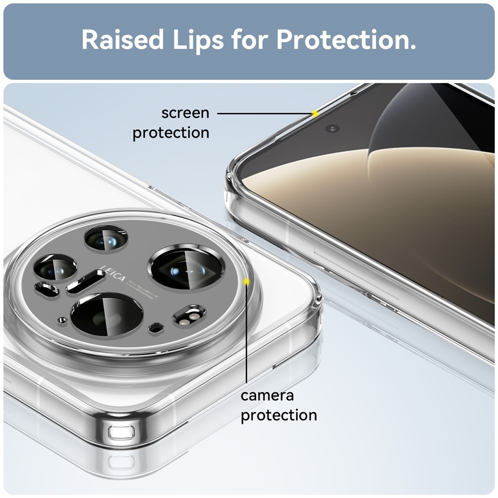 Gelový obal s pevnými zády na Xiaomi 17 Ultra - průhledný