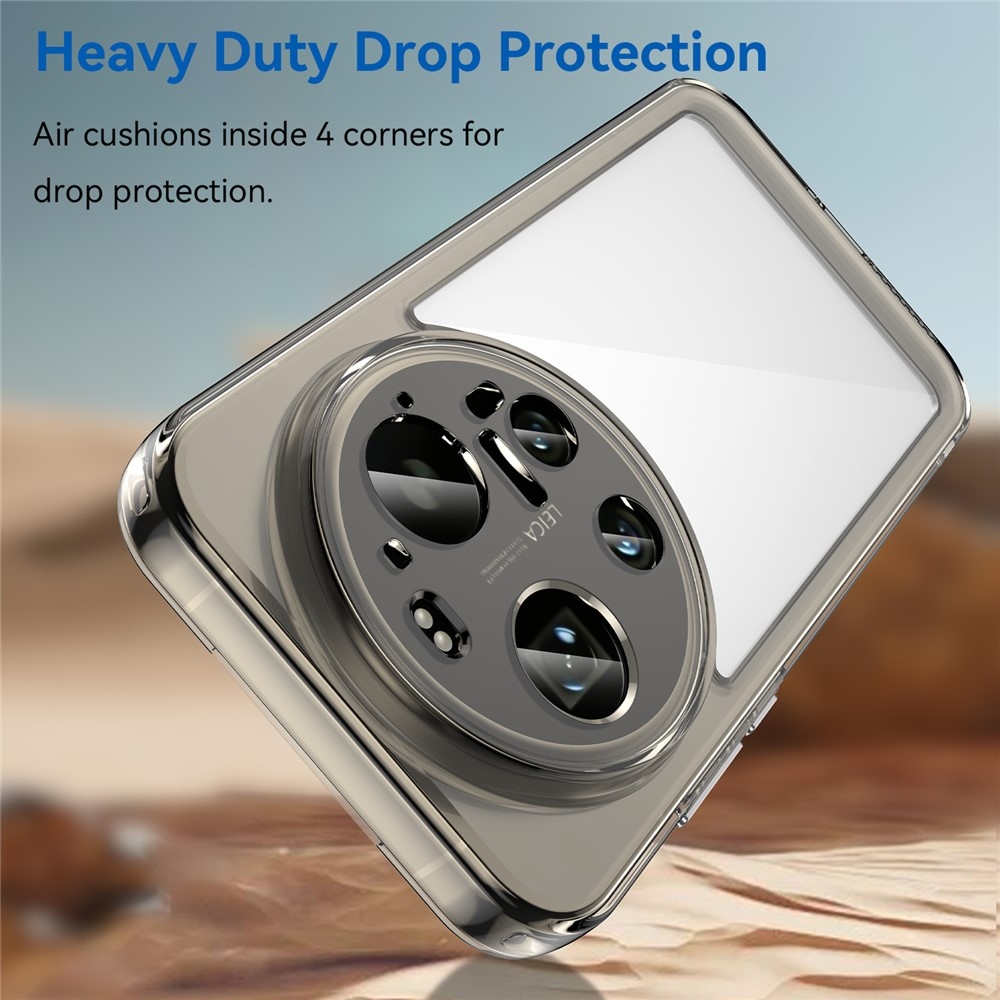 Gelový obal s pevnými zády na Xiaomi 17 Ultra - šedý