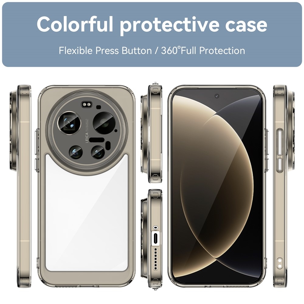 Gelový obal s pevnými zády na Xiaomi 17 Ultra - šedý