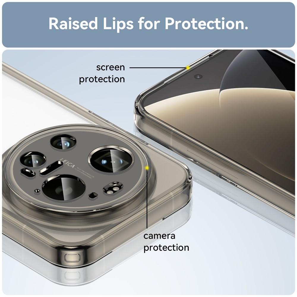 Gelový obal s pevnými zády na Xiaomi 17 Ultra - šedý