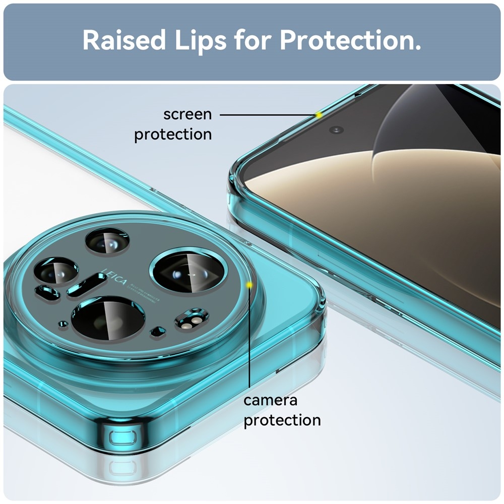 Gelový obal s pevnými zády na Xiaomi 17 Ultra - světlemodrý