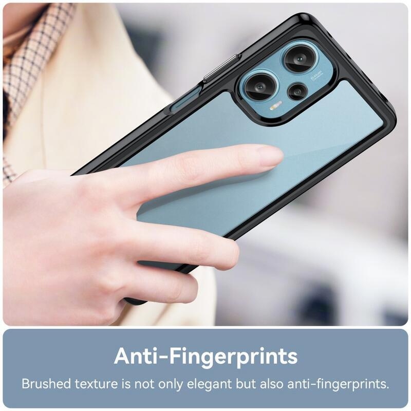 Gelový obal s pevnými zády na Xiaomi Poco F5 - černý