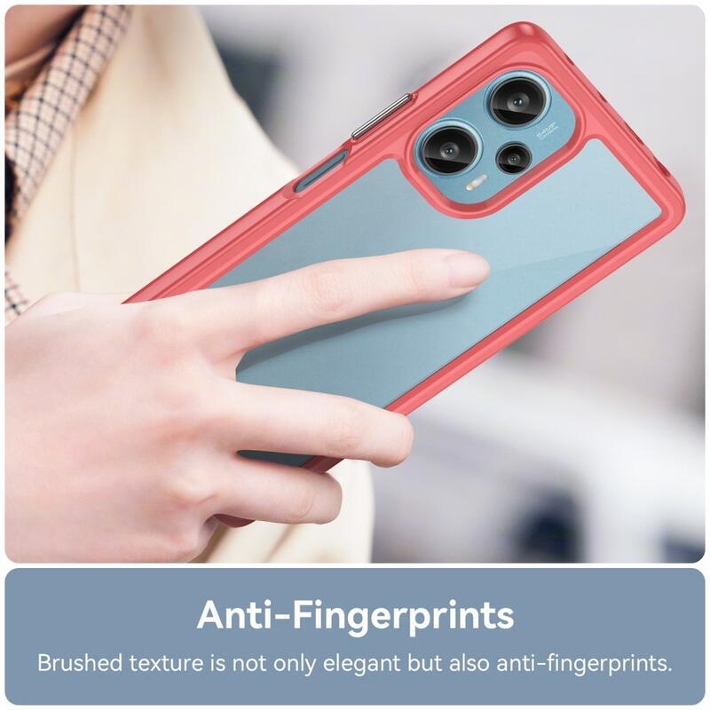 Gelový obal s pevnými zády na Xiaomi Poco F5 - červený