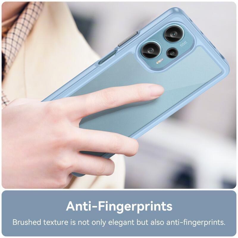 Gelový obal s pevnými zády na Xiaomi Poco F5 - modrý