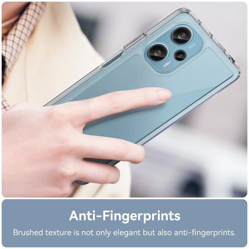 Gelový obal s pevnými zády na Xiaomi Poco F5 - průhledný