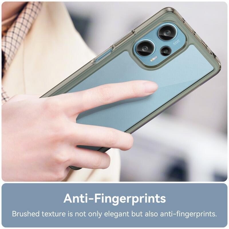 Gelový obal s pevnými zády na Xiaomi Poco F5 - šedý