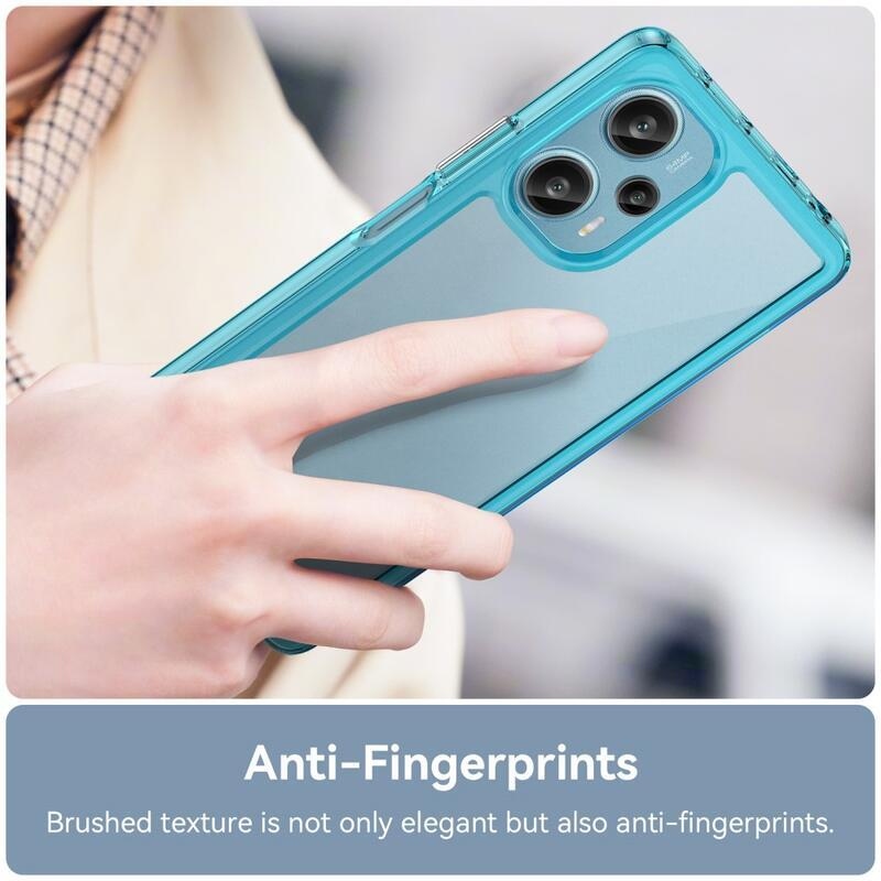 Gelový obal s pevnými zády na Xiaomi Poco F5 - světlemodrý