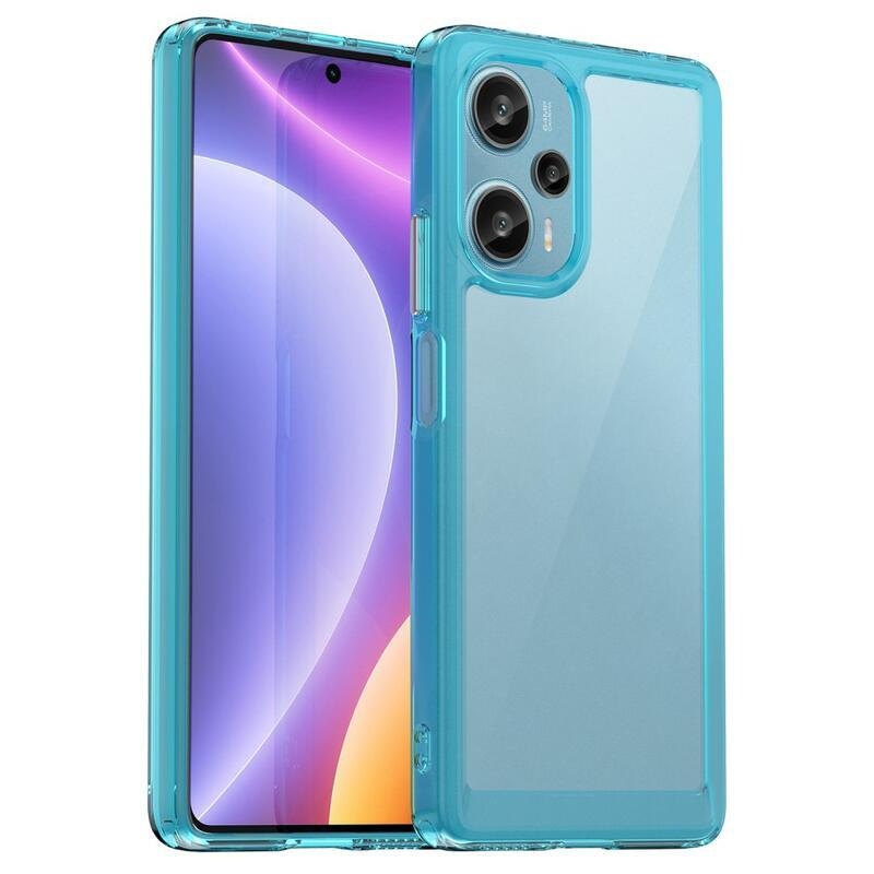 Gelový obal s pevnými zády na Xiaomi Poco F5 - světlemodrý